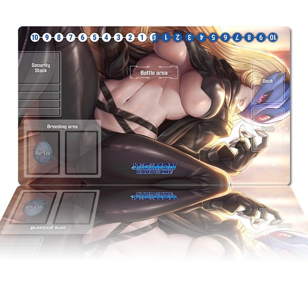 RESTS BEELSTARMON MAT DIGIMON DTCG CCG Playmat Juego de tablero Mat Anime Matón Matio de mouse Mat de escritorio personalizado Zona Free Gaming Accessories 60x35cm