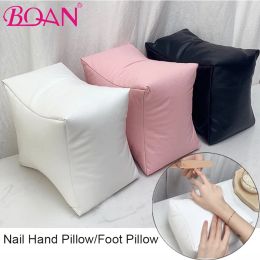 RESTS BQAN Nail Hand Piilow Art Equipment Hand Rest Cushion Oreiller rose PU SOFT PU FOOD MAIN Handder Double Utilisation des ongles de manucure