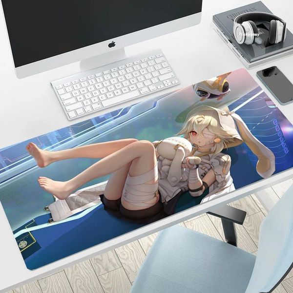 RESTS Deskpad portátil portátil Mat de ratón 300x800 mm de tope de escritorio de fantasía juego de juego de mouse gamer gamer anime carpert grande para mousepad de goma