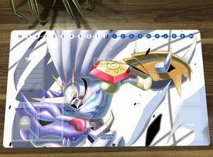 Repose Digimon Duel Playmat Omnimon Trading Card Game Mat DTCG CCG MAT MONDE PAD BURAT Gaming Play Mat Mousepad avec Zones de cartes Sac gratuit