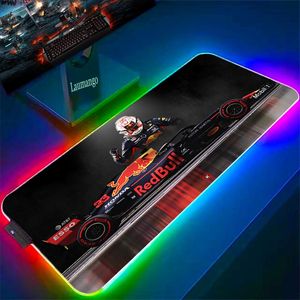 RESTS F1 RACER 33 Numéro Gamer LED Mouse Pad Deskmat ACCESSOIRES ACCESSOIRES DE GAMIN