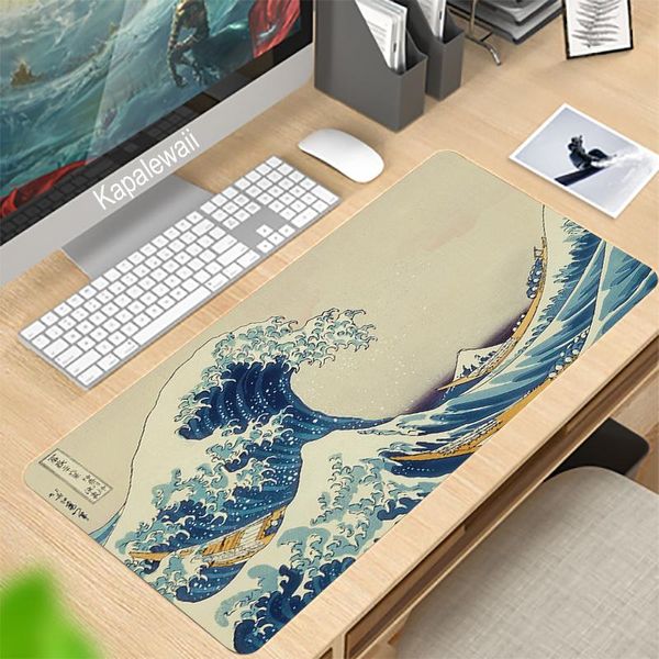 Rests Great Wave Off Art-alfombrilla de ratón para juegos de gran tamaño, alfombrilla de goma Natural para juegos de ordenador, alfombrilla de escritorio, Borde de bloqueo para CSGO LOL