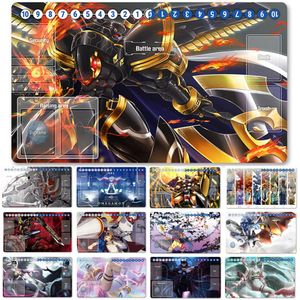 Rustt Hot Board Game DTCG Playmat Table Mat Mat Grootte 60x35 cm Muispad Play Mats Compatibel voor Digimon TCG CCG RPG1962346