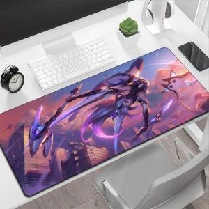 Rustt Keyboard Mouse Pad League of Legends Akali Kawaii Gaming Mat Large Mausepad Anime Mats PC MAUSE Computeraccessoires Gamerpads