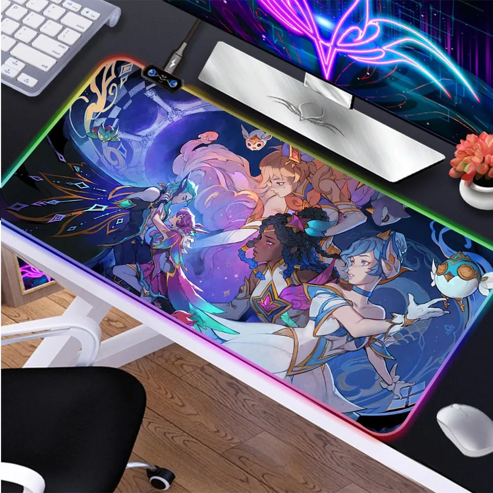 Rests League Of Legends Star Guardian Skin Gaming RGB Ratón Pad