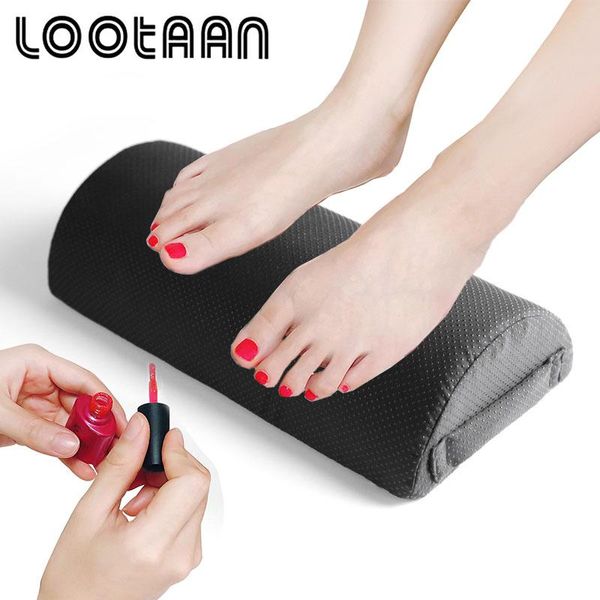 RESTS LOOTAAN Calidad superior Norma negra Descanso de reposapié Manicura Manicura Manicura Cojín de la mano Soporte de almohada Brazo Herramientas de soporte