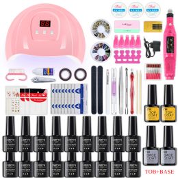 RESTS MANICURE SECHINGES DE UIMAS 18/12/10 Kit de esmalte de uñas amable con taladro de uñas Hine Kit acrílico Herramientas de arte de uñas Herramientas de uñas