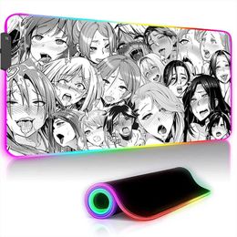 Rests Mouse Pad Gaming Hentai Sexy Ahegao Mousepad xxl LED LEG RGB MAT ANIME BURAT DE BURE