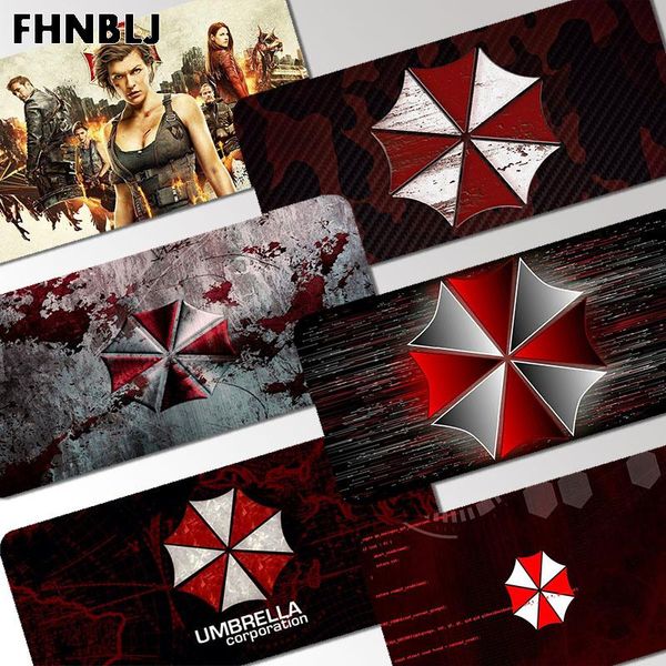 RESTS Resident Evil Umbrella Big Office Office Office Kat Table Table Clavier Big Mouse Mouse Pad Ordinking Cushion Nonslip For PC Gamer Mousemat