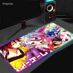 Repose RVB Grand Tapis de Souris de Jeu Pas de Jeu Pas de Vie Tapis de Souris Tapis de Bureau en Caoutchouc antidérapant Clavier d'ordinateur Tapis de Table d'ordinateur Portable rétro-éclairé par LED