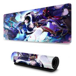 Reste Scaramouche Tighnari Cyno Mouse Pad Genshin Impact Mousepad Genshin Tampon de clavier PAD PAC PC ACCESSOIRES DE PCA