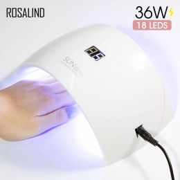 RESTS SUN 95 más lámpara de uñas 36W LED UV DryIntelligent Inducción Fototerapia Lámpara Extensión de uñas Polacio Terapia de luz para hornear