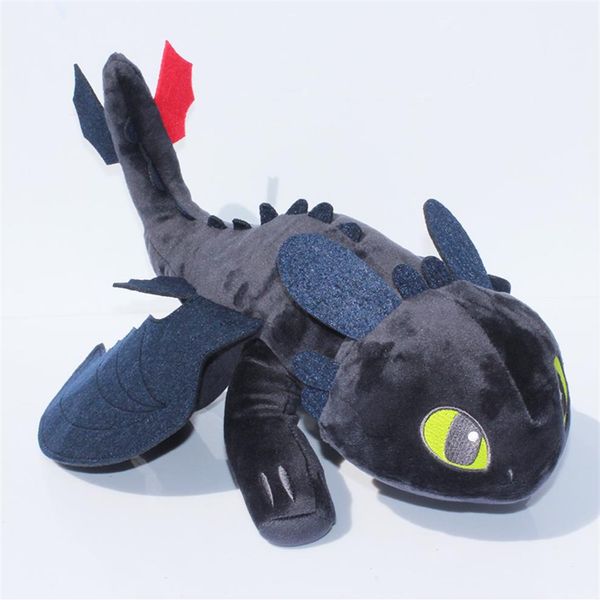 Minorista 13 33 cm Cómo entrenar a su dragón 2 Toothless Fury Fury Plush Toys Soft relleno Súper Regalos de Navidad298B