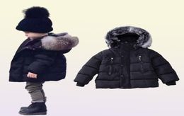 Retail 9 Colors Kids Winter Coats Boys Girls Luxe Designer Dikke CottonPadded Down Coat Baby Girl Jacked Jacked Jacket5493670