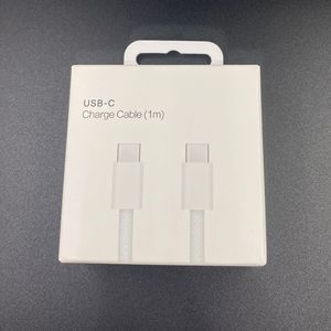 OEM-kwaliteit 60W PD-kabels voor iPhone 15 Snel opladen 1 m 3FT USB C naar Type C Gevlochten kabel Oplaadsnoeren Snelladersnoer iPhone-kabel 15 Plus Pro Max