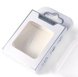 Boîte à emballage personnalisé au détail pour Apple Watch 40mm 44 mm Boîte d'emballage de fenêtre de boîtier pour Iwatch 38mm 42mm Case