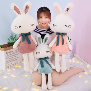 Poupée lapin d'amour princesse de dessin animé mignon, animaux en peluche, petit jouet, cadeau d'anniversaire pour filles