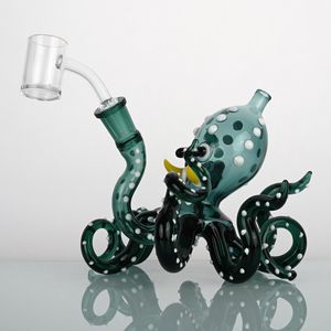 Retail schattige Octopus glazen roken waterpijp pijp/handgemaakte glazen waterpijp bong/levendige inktvis glazen waterpijp pijp/herbruikbare waterpijp glazen bong