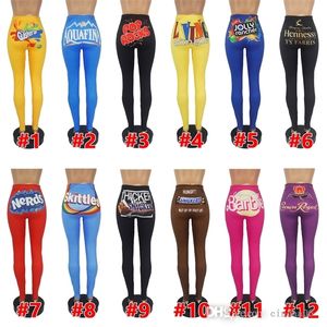 Retail Designer Femmes Pantalons de yoga Sexy Collons LEGGINGS IMPRESSIONS PANTERS MULTIQUES