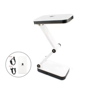 Lampe de bureau pliable moderne à charge réglable lampe de table lumière LED rechargeable avec 24 LED allumées pour la lecture du salon de la chambre