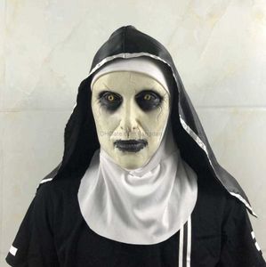 Retail Halloween The Nun Horror Mask Cosplay Valak Scary Latex Masks Full Face Helmet Demon Halloween Party Costume Props Cadeau
