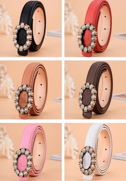 Retail Kids Belts Fashion Children Classic Diamond Needle Buckle Bouton