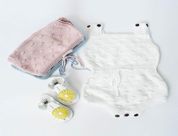 Détail nouveau-né infantile enfants bébé tricoté coton body barboteuses printemps automne combinaison salopette enfant en bas âge vêtements 018 M EG0043374296