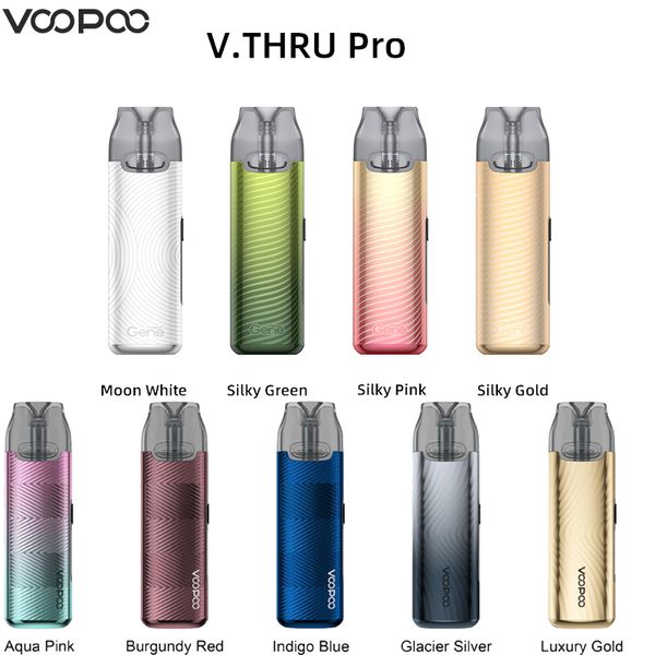 Vente au détail !! Kit de dosette d'origine VOOPOO V.THRU Pro batterie 900mAh 25W Vape avec cartouche Vmate 3m vaporisateur de cigarette électronique V2