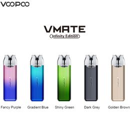 Detailhandel !! Originele VOOPOO Vmate Infinity Edition Kit 17W Vape 3ml 900mAh Batterij geschikt voor Vmate Cartridge V2 0.7ohm / 1.2ohm VS V.THRU Pro Pod Vaporizer E Sigaret