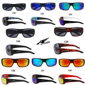 Retail Outdoor Eyewear Arnette 14181 Fashion Cycling Outdoor kleurrijke reflecterende zonnebrillen briljante kleurrijke sport zonnebril 3179966