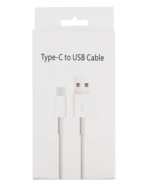 Paquet de vente au détail Boîtes de câbles Accessoires pour tablette PC pour téléphone portable Android Type C à TypeC Micro USB V8 Chargeur Données de charge 3980818