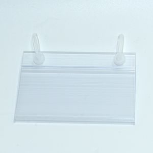 50 stks Retail Supplies PVC Plastic prijskaartje Label Display Cliphouder 2 Hang Buckles Supermarkt Mand Plank Stand Hook Rack