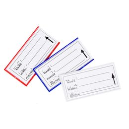 Retail Supplies Warehouse Storage Shelf Rack Display Holder Plastic Sign Paper Card Label Toon 2 stks magneten op achterkant 30 stcs