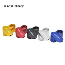 Rijke Dog Retail / Groothandel Nieuwste Draagbare Aluminium Pijp Metalen Pijp Mini Tabak Sigaret Pipe Multi Color