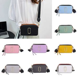 Mode Vrouwen Sholuder Tassen Contrast Kleur Kleine Vierkante Tas Brief Enkele Messenger Bag