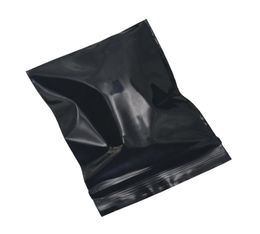 Retail Zipper Grocery Gift Emballage Strangement Pouche 45cm Mini Black Zip Lock Bag Zip refermable 500PCSLOT SEAL SEAL PLANCHE PLASSE5182313