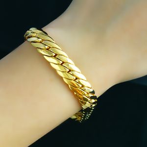 verkoopt Massive 18k Yellow Gold Filled Filled Bracelet 8.66