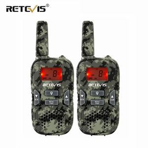 RETEVIS RT33 Mini talkie-walkie enfants 2 pièces PMRFRS VOX lampe de poche Charge USB jeu pour enfants cadeau de noël jouet émetteur-récepteur radio 240129