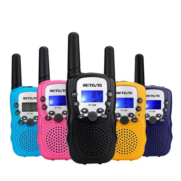 Retevis RT388 Talkie-walkie enfants 2 pièces récepteur radio pour enfants talkies-walkies enfants cadeau d'anniversaire jouets pour enfants pour garçons filles 240318