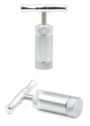 Metalen pollen Press Presser Compressor Cream Whipper Herb Minder met geschenkdoos voor tabakskruisbrekermolen voor droge kruidenverdamper