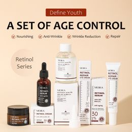 Crema facial y suero para ojos con retinol, reafirmante, lifting, antienvejecimiento, reduce las arrugas, líneas finas, cuidado de la piel facial