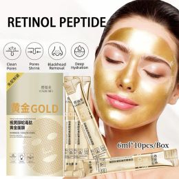 Retinol Snake Venom Peptide Goudmasker voor gezicht Vrouwen Clear Porie Afscheurende smeermasker Gezichtszorgproducten Huidverzorgingsproducten