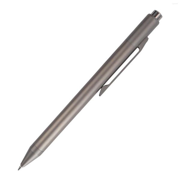 Bolígrafo retráctil, bolígrafo de aleación de titanio, señal de regalo, acción de perno de tinta en blanco para uso diario en la oficina