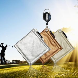 Intrekbare gespaccen accessoires Waterdichte draagbare nuttige golfreiniger golfbalhanddoek voor golfliefhebbers