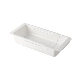 Boîte de rangement de tiroir rétractable Blanc de petits éléments Triage de rangement de rangement Drawer étagère intégrée OSPACE ZP103