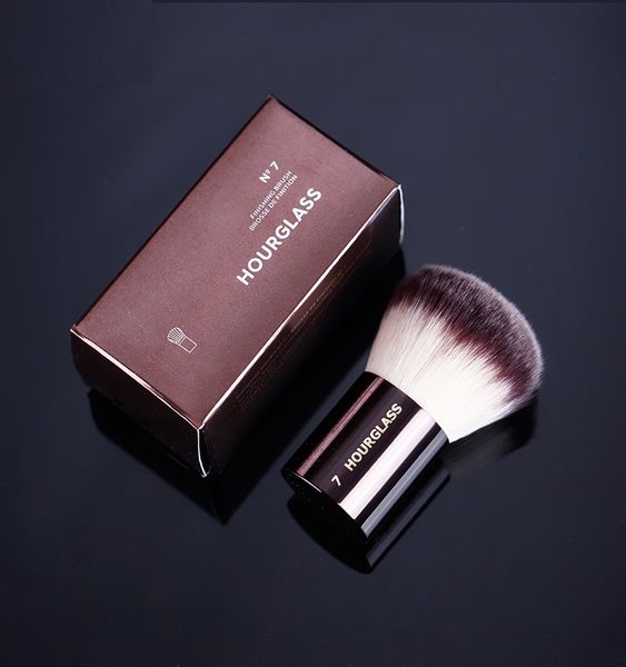 Cepillo kabuki retráctil Portable rubor en polvo suelto cepillos de maquillaje simple cerebro