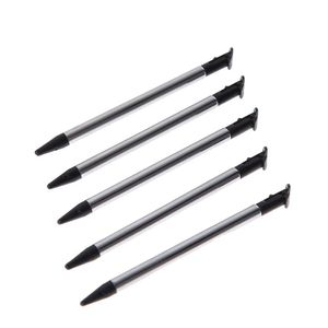 Stylo à écran tactile rétractable tapant le stylet télescopique en métal LCD pour le nouveau 3DS LL / XL de haute qualité FAST SHIP