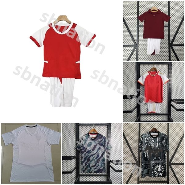 Rétro 05 06 Gunners G.JESUS HAVERTZ Maillot de football 02 04 Kits enfants vintage 2023 Thomas Trossard Nketiah Tierney Smith Rowe Saliba Odegaard Saka Uniforme de football