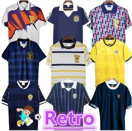 Retro 1978 1982 1986 1990 Coupe du monde Shirts de football en Écosse Retro Soccer Jerseys 1991 1992 1993 1994 1996 1998 2000 Collection de maillot vintage Stachan McStay8899