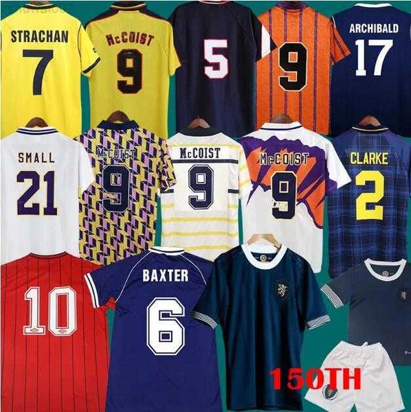 Rétro 1978 1982 1986 1990 Coupe du monde de football Ecosse Maillots de football 1991 1992 1993 1994 1996 1998 2000 Collection de maillots vintage STACHAN